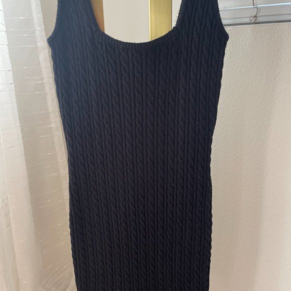 Zara Cable Knit Sweater Tank Midi Dress - Picture 4 of 9